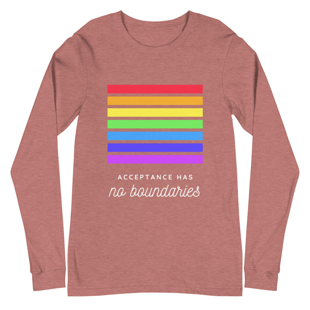 Acceptance Has No Boundaries Unisex Long Sleeve T-Shirt