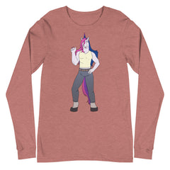 Bisexual Unicorn Unisex Long Sleeve T-Shirt
