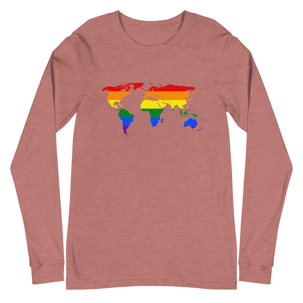 Gay Map Unisex Long Sleeve T-Shirt