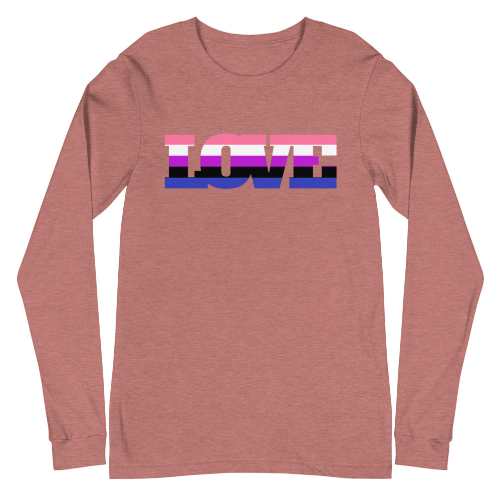 Genderfluid Love Unisex Long Sleeve T-Shirt