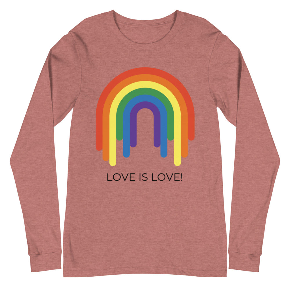 Love Is Love Rainbow Unisex Long Sleeve T-Shirt