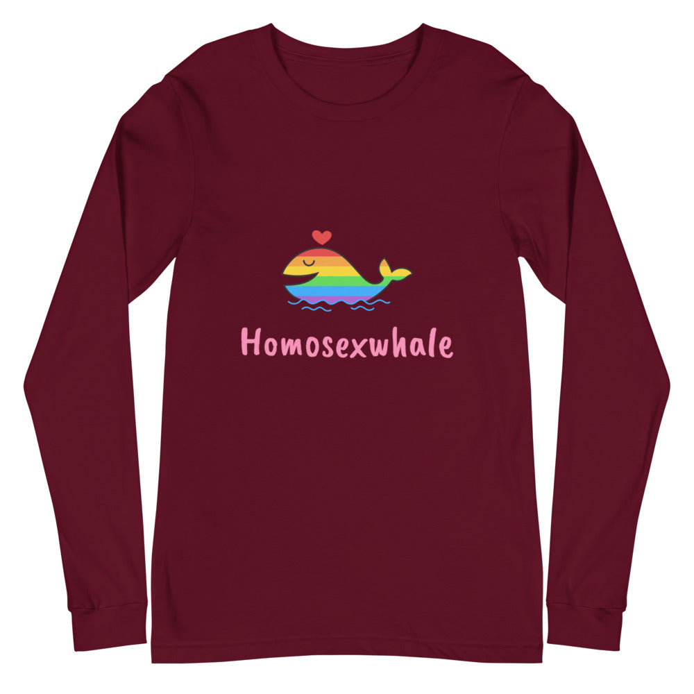 Homosexwhale Unisex Long Sleeve T-Shirt
