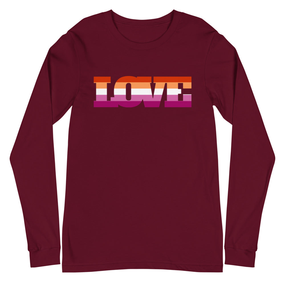 Lesbian Love Unisex Long Sleeve T-Shirt