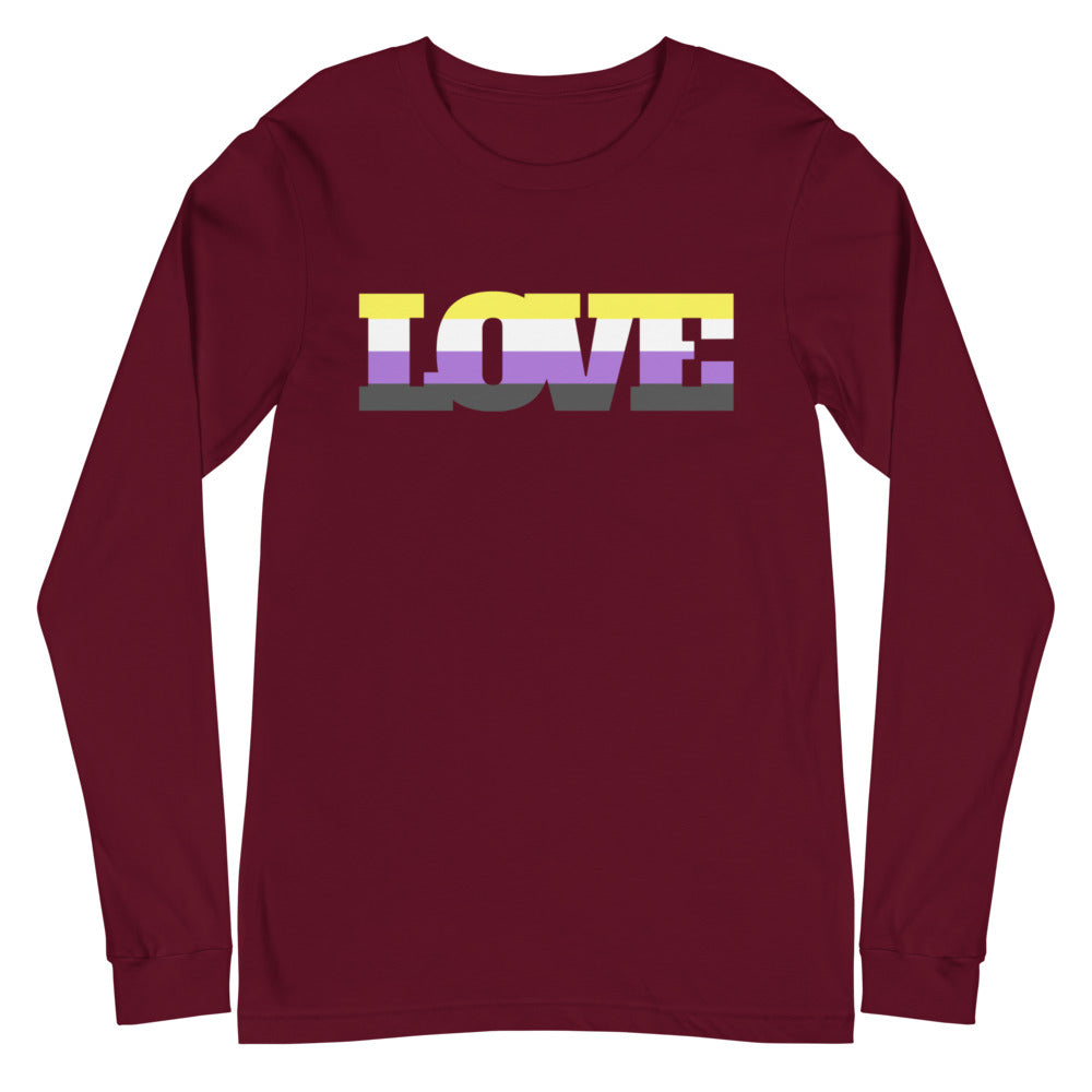 Non-Binary Love Unisex Long Sleeve T-Shirt
