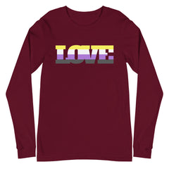 Non-Binary Love Unisex Long Sleeve T-Shirt
