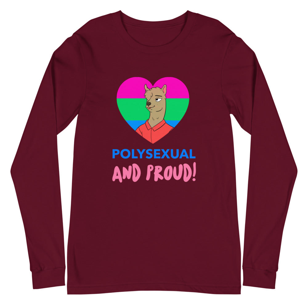 Polysexual And Proud Unisex Long Sleeve T-Shirt
