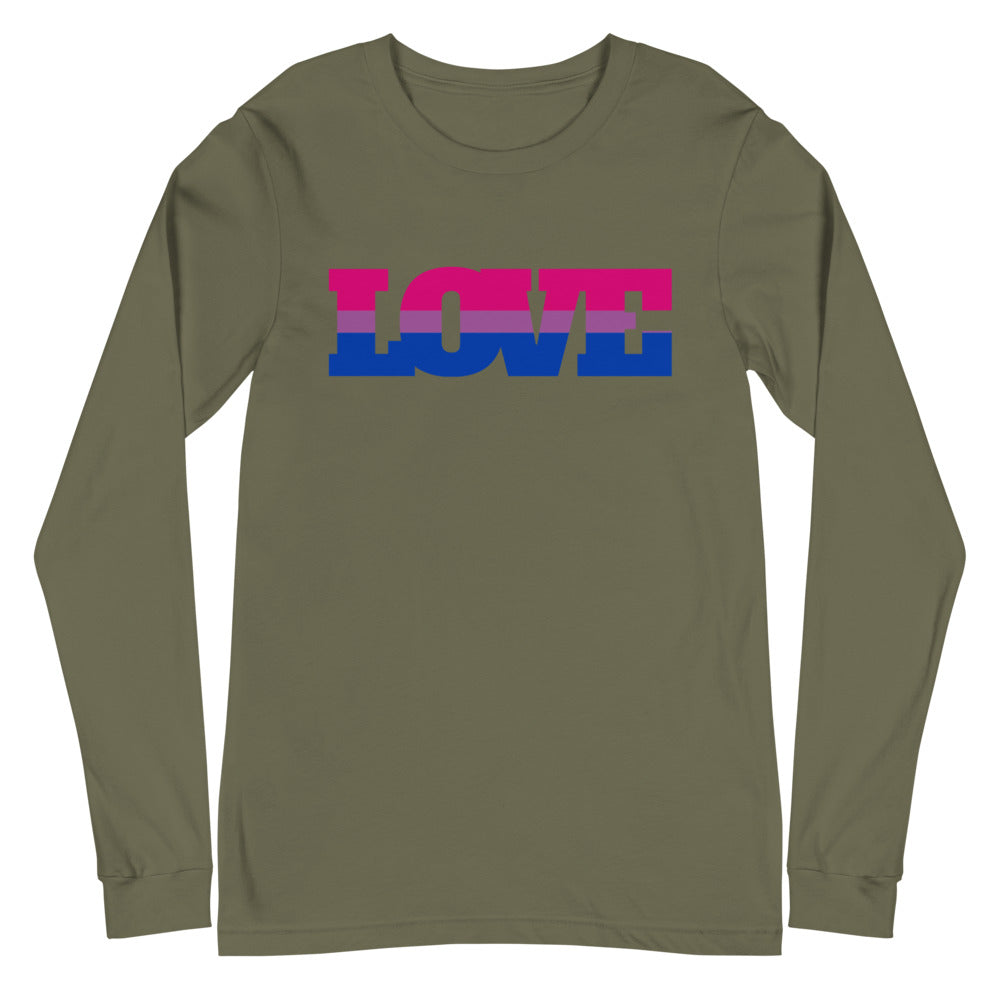 Bisexual Love Unisex Long Sleeve T-Shirt