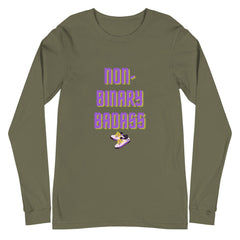 Non-Binary Badass Unisex Long Sleeve T-Shirt
