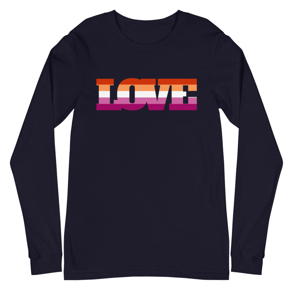 Lesbian Love Unisex Long Sleeve T-Shirt