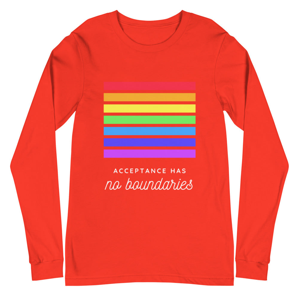 Acceptance Has No Boundaries Unisex Long Sleeve T-Shirt