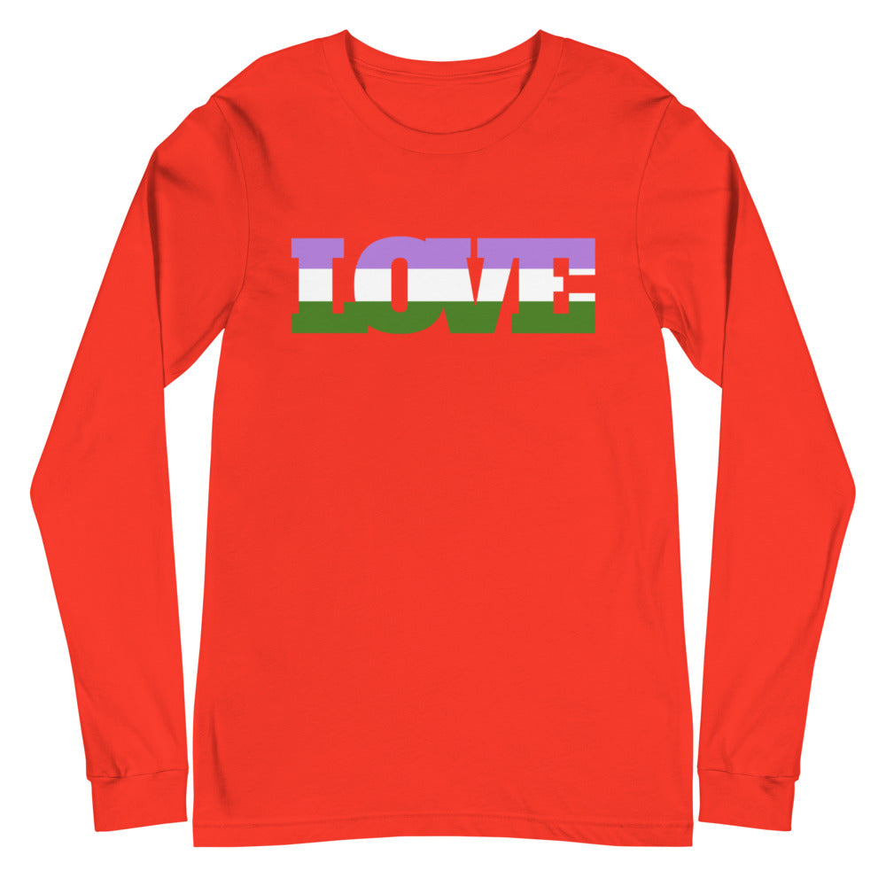 Genderqueer Love Unisex Long Sleeve T-Shirt