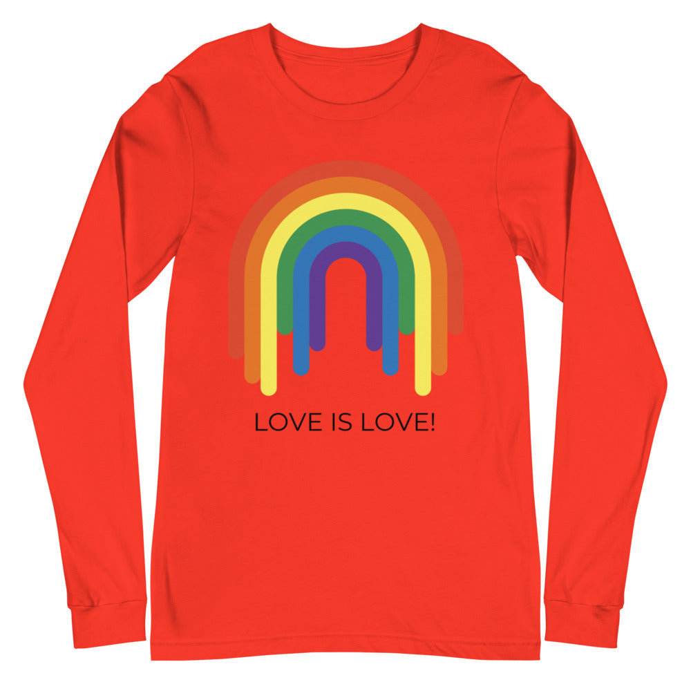 Love Is Love Rainbow Unisex Long Sleeve T-Shirt