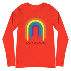 Love Is Love Rainbow Unisex Long Sleeve T-Shirt