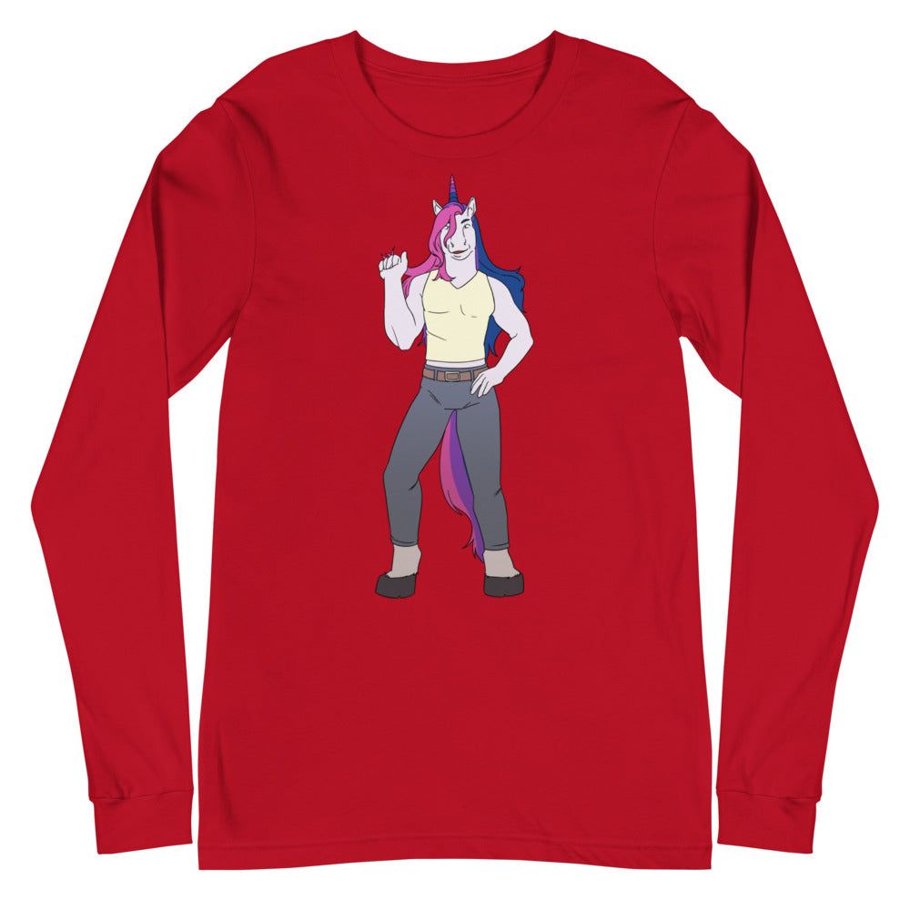 Bisexual Unicorn Unisex Long Sleeve T-Shirt