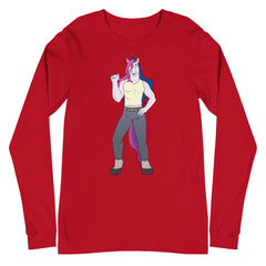 Bisexual Unicorn Unisex Long Sleeve T-Shirt