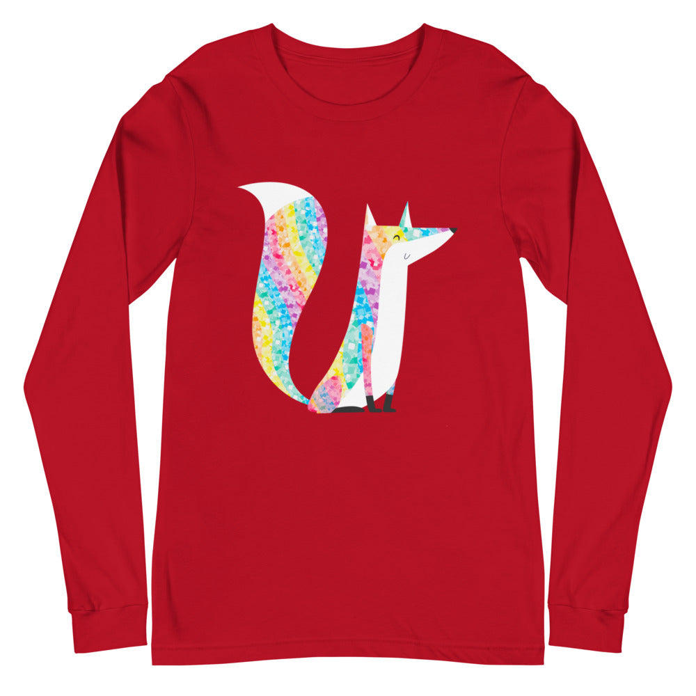 Glitter Fox  Unisex Long Sleeve T-Shirt