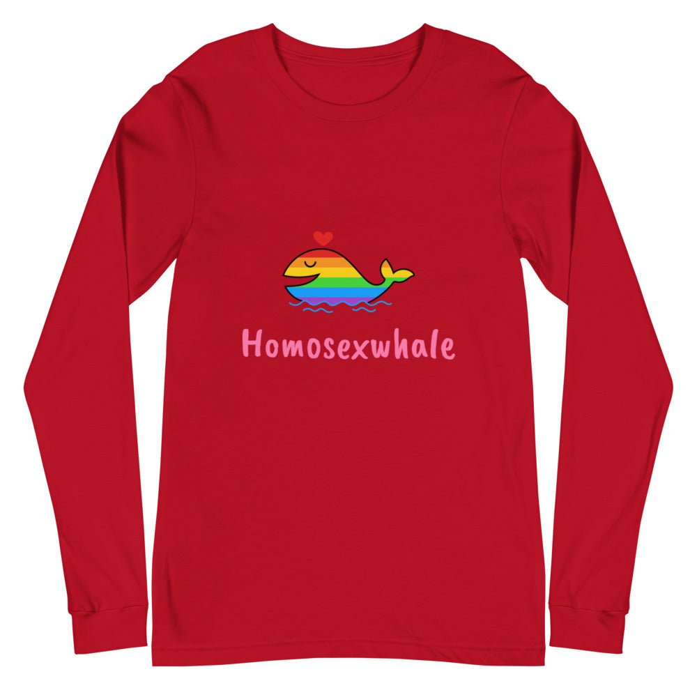 Homosexwhale Unisex Long Sleeve T-Shirt