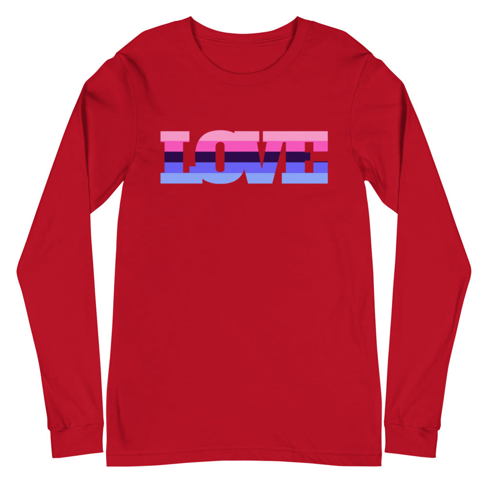Omnisexual Love Unisex Long Sleeve T-Shirt