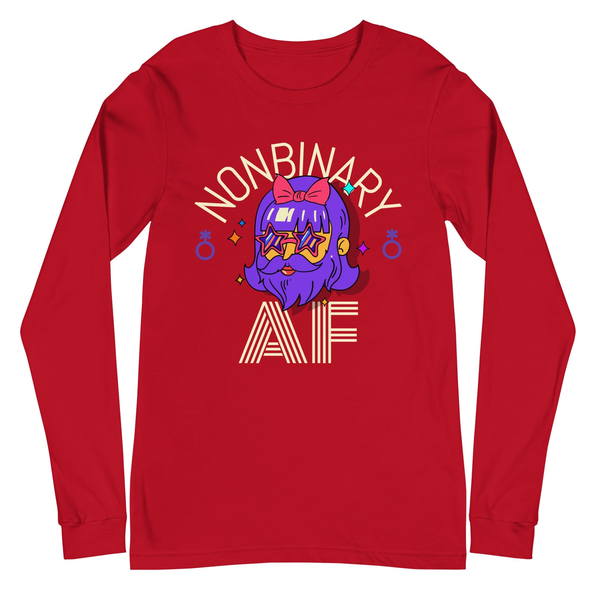 Nonbinary AF Unisex Long Sleeve T-Shirt