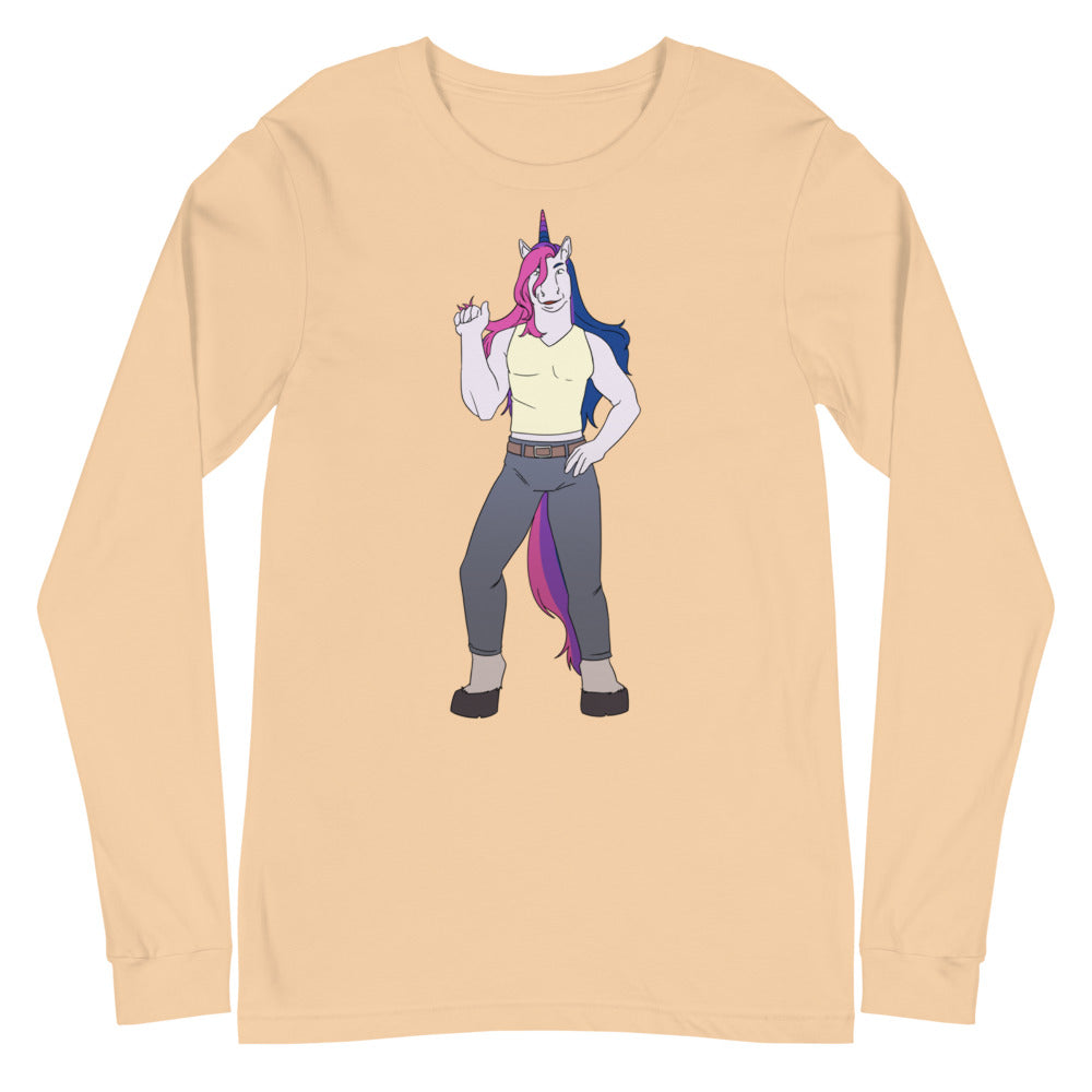 Bisexual Unicorn Unisex Long Sleeve T-Shirt