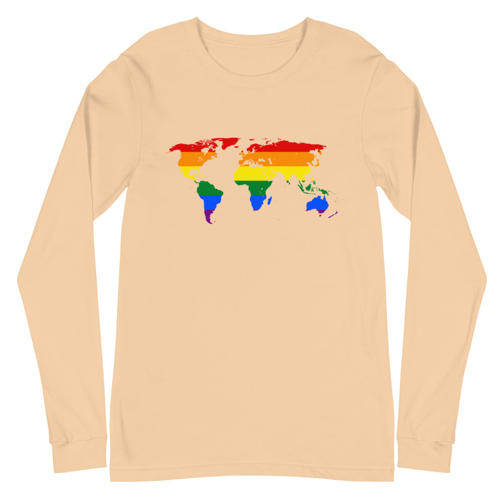 Gay Map Unisex Long Sleeve T-Shirt