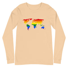 Gay Map Unisex Long Sleeve T-Shirt
