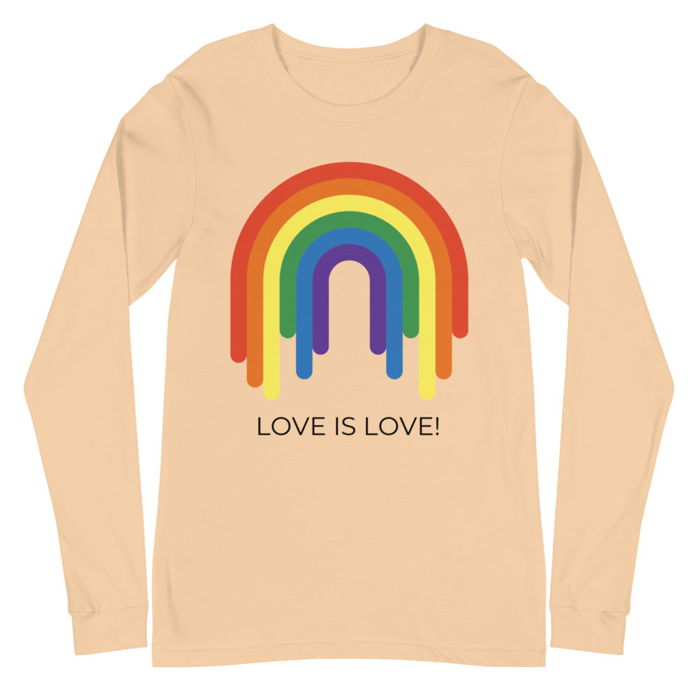 Love Is Love Rainbow Unisex Long Sleeve T-Shirt