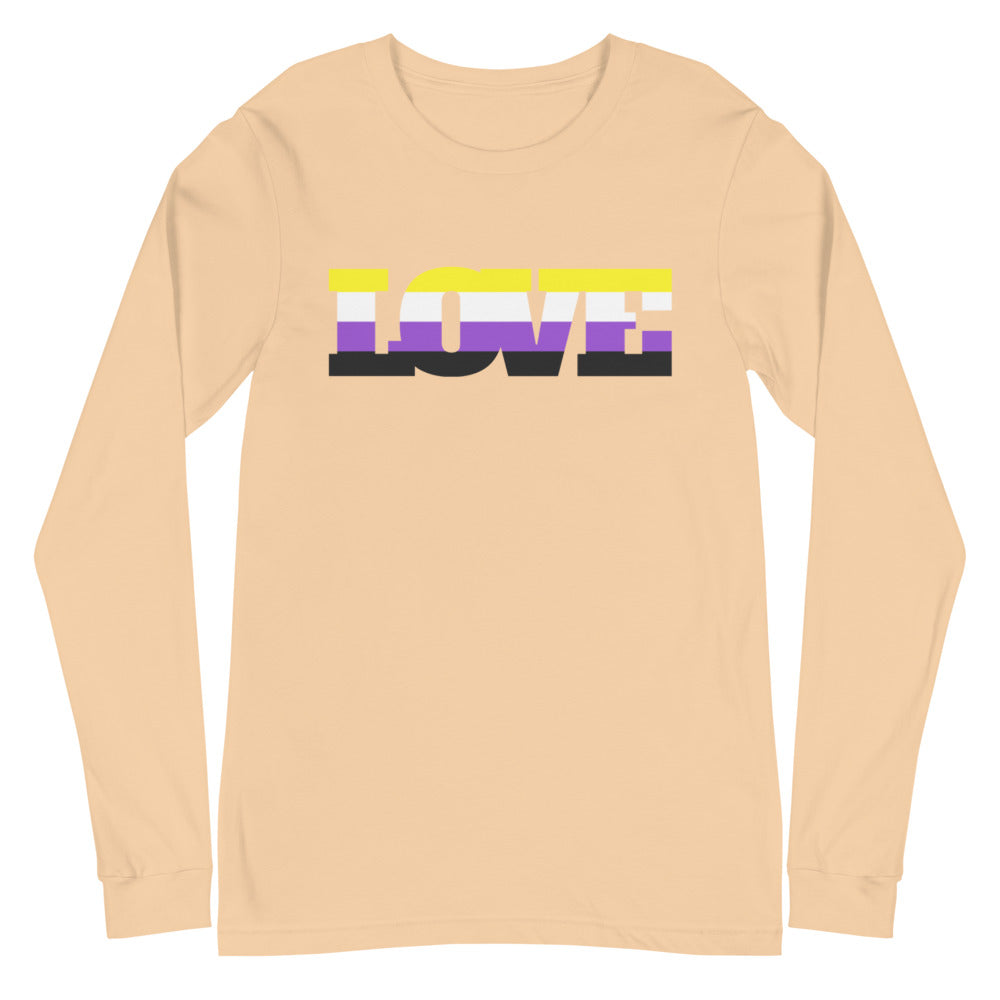 Non-Binary Love Unisex Long Sleeve T-Shirt