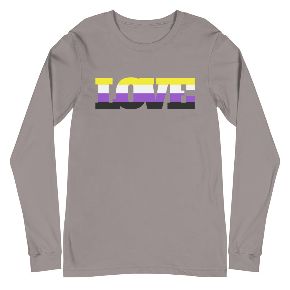 Non-Binary Love Unisex Long Sleeve T-Shirt