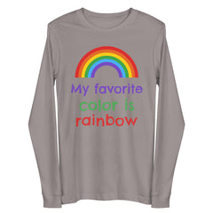 My Favourite Color Is Rainbow Unisex Long Sleeve Tee