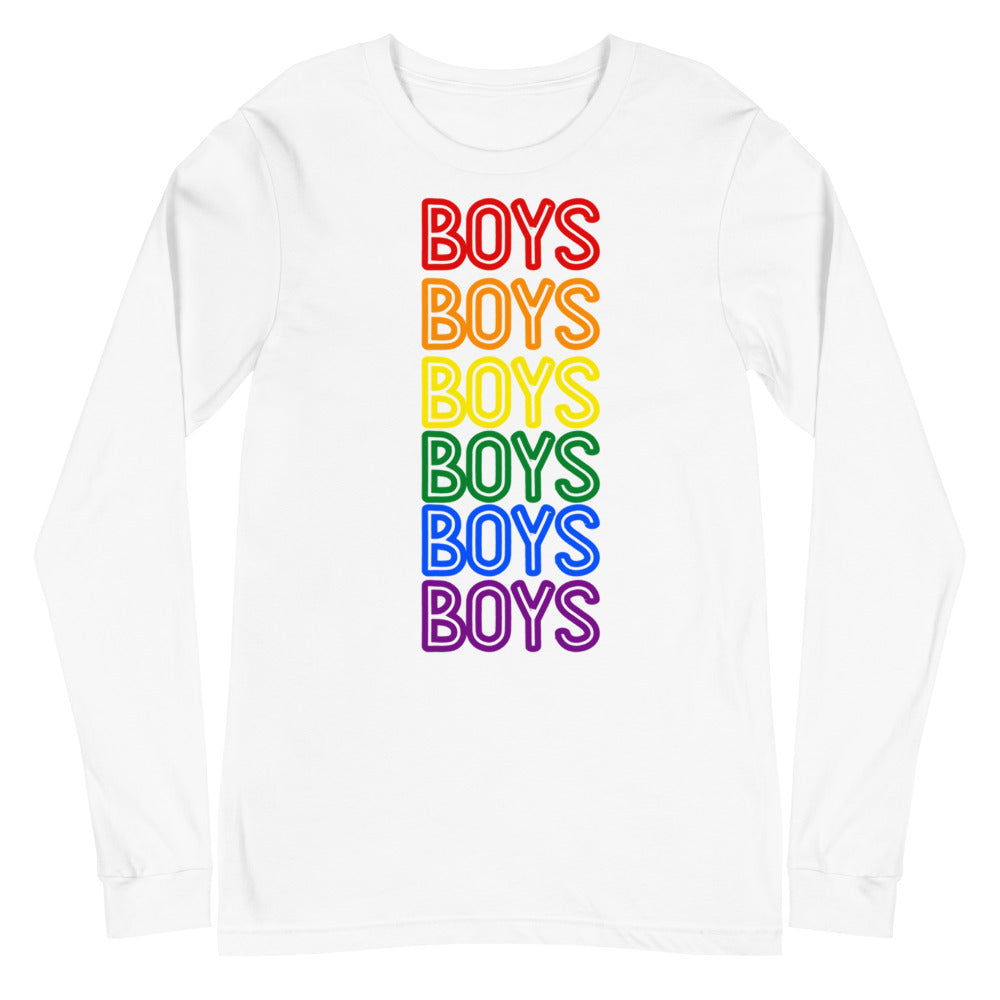 Boys Boys Boys Unisex Long Sleeve T-Shirt