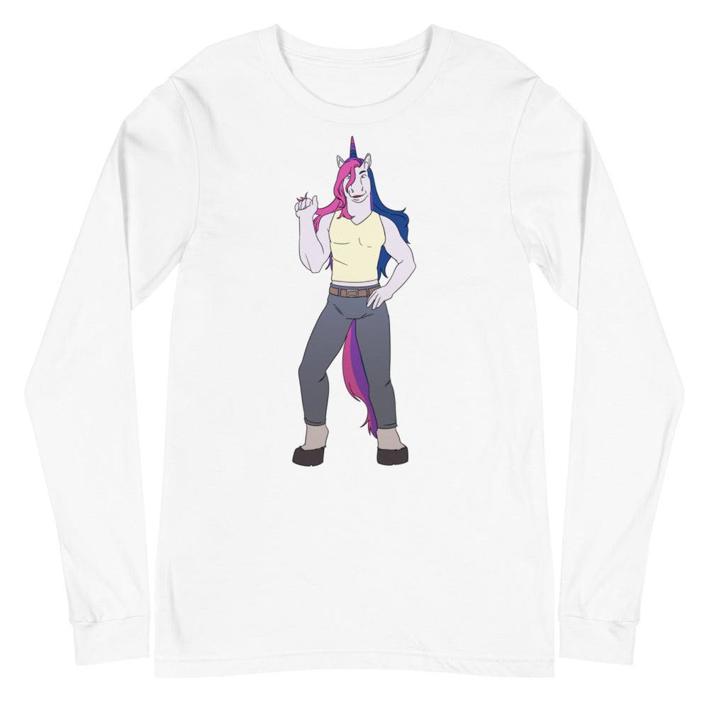 Bisexual Unicorn Unisex Long Sleeve T-Shirt