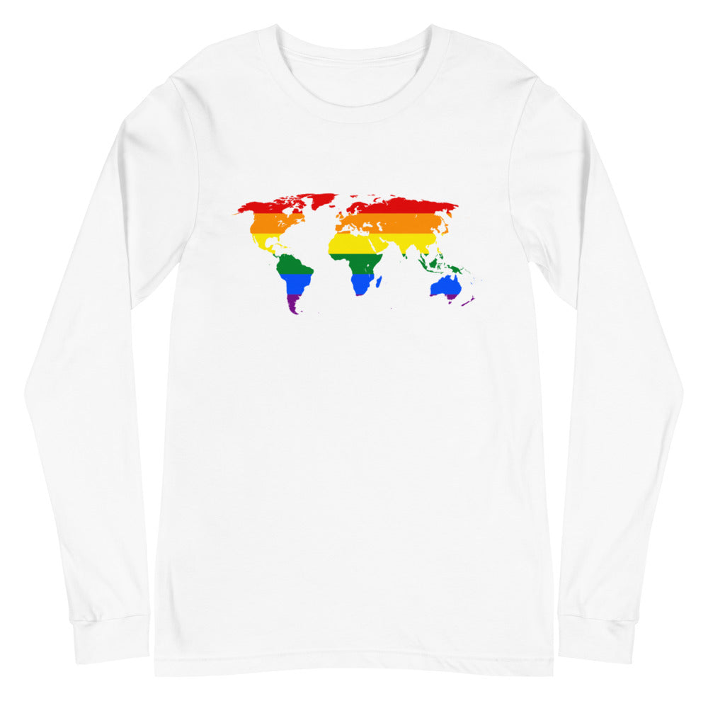 Gay Map Unisex Long Sleeve T-Shirt