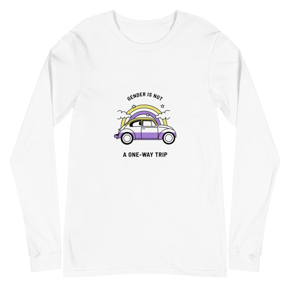 Gender Is Not A One-way Trip Unisex Long Sleeve T-Shirt