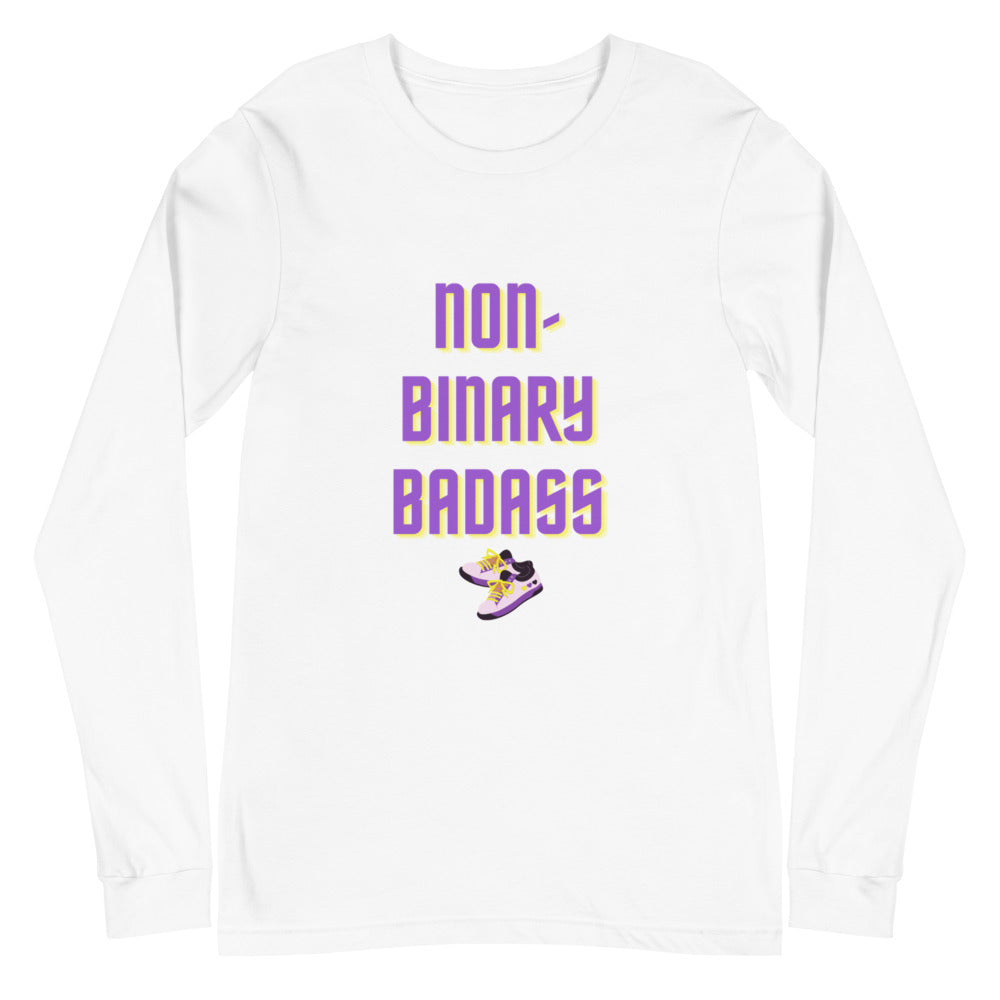 Non-Binary Badass Unisex Long Sleeve T-Shirt