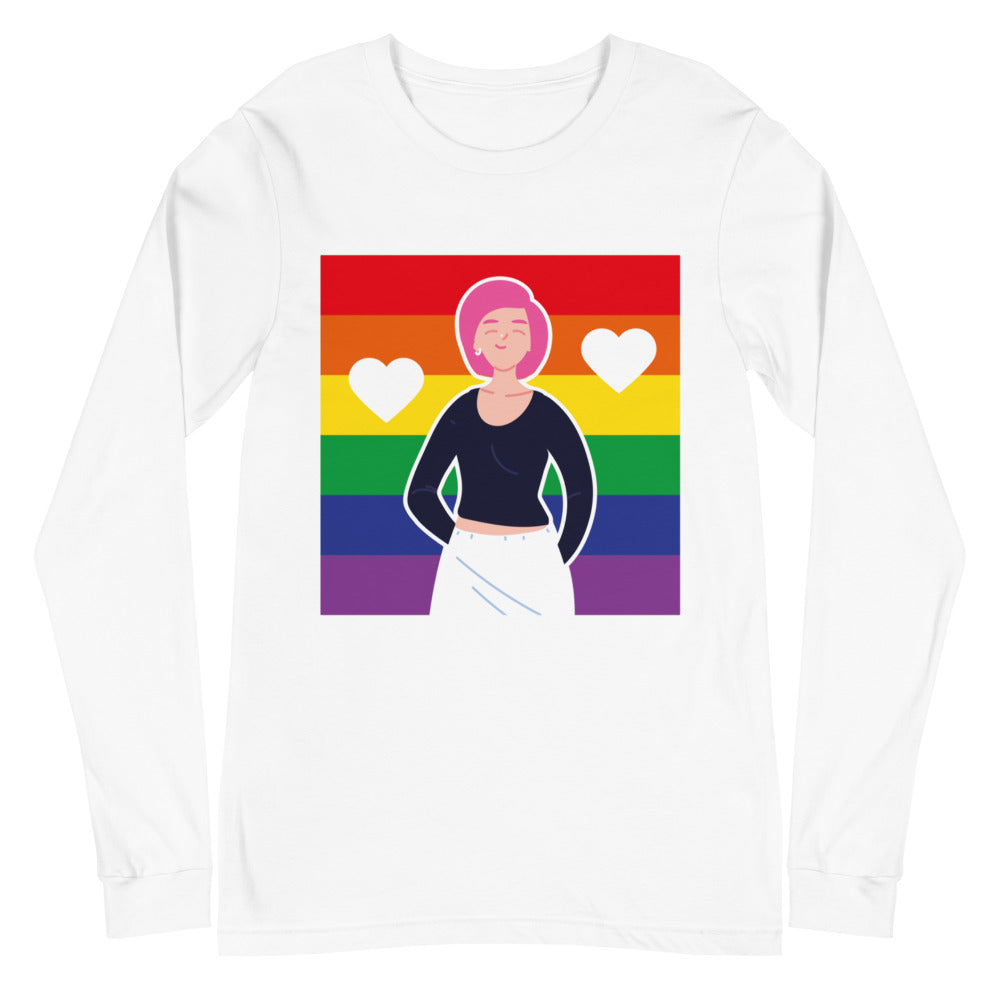 Queer Love Is Love Is Love Unisex Long Sleeve T-Shirt