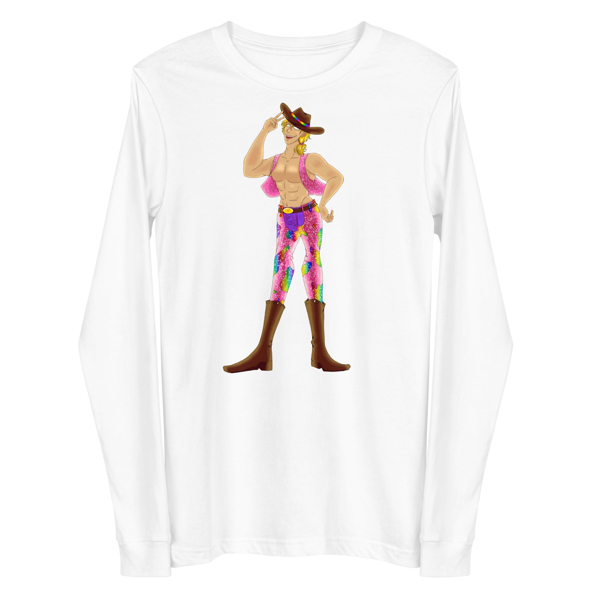 Gay Cowboy Unisex Long Sleeve Tee
