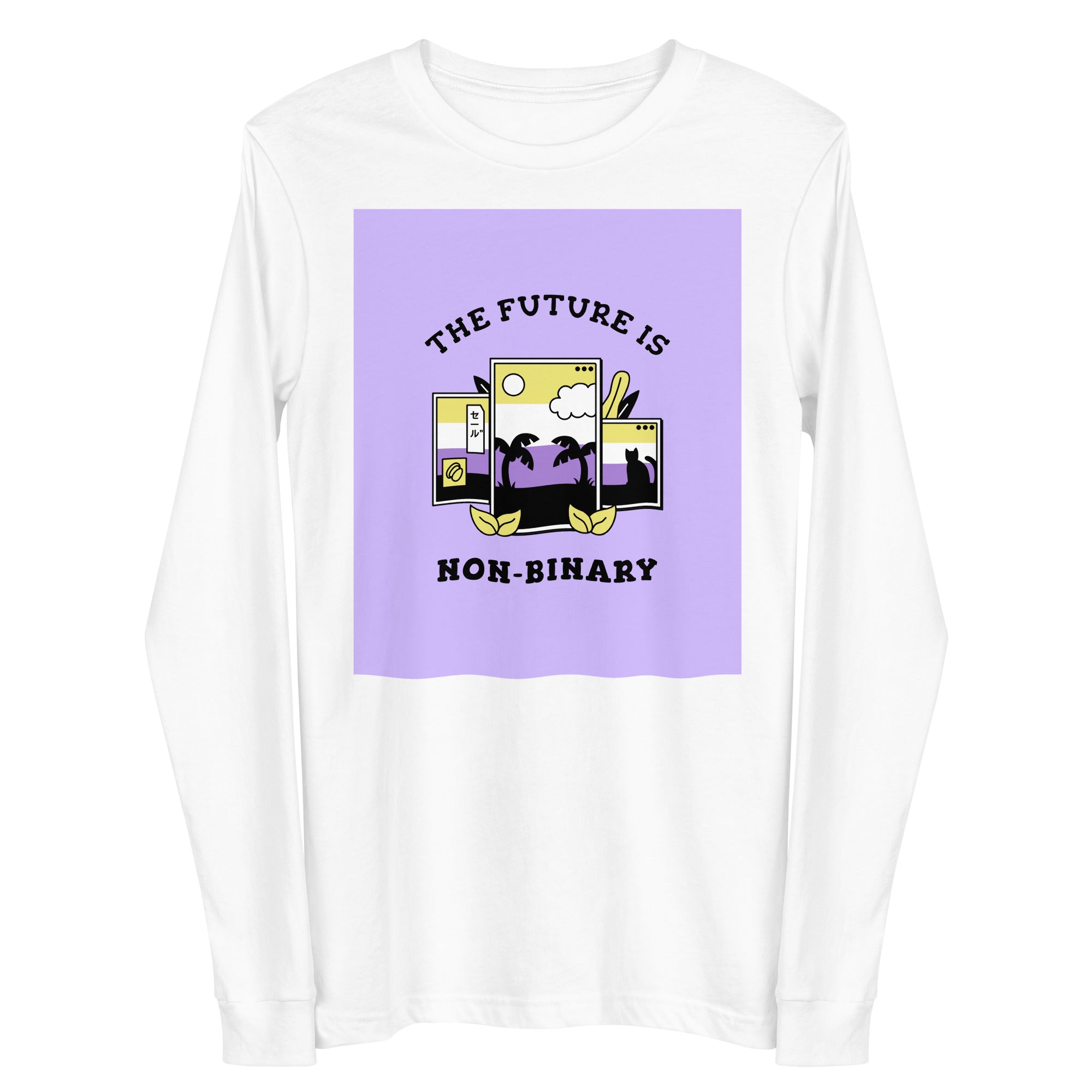 The Future Is Non-binary Unisex Long Sleeve Tee