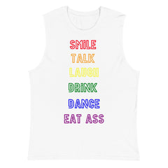 Smile, Talk, Laugh, Drink, Dance, Eat Ass Muscle Top