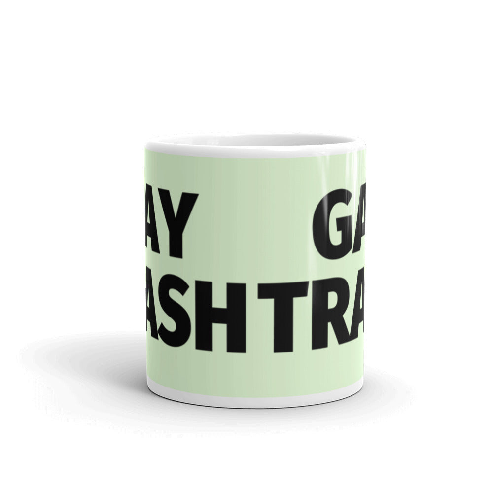 Gay Trash (Black Text) Mug