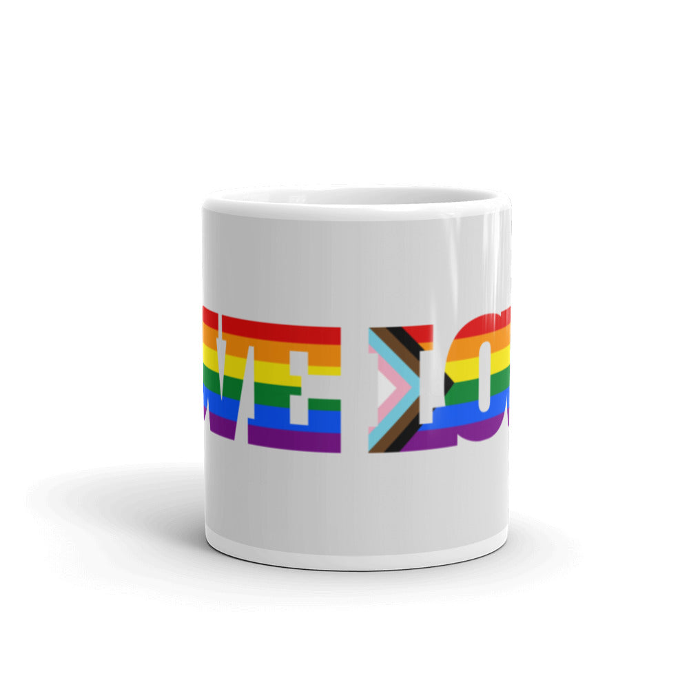 Progress LGBT Love Mug
