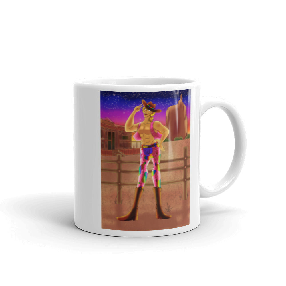 Gay Cowboy At Sunset Mug