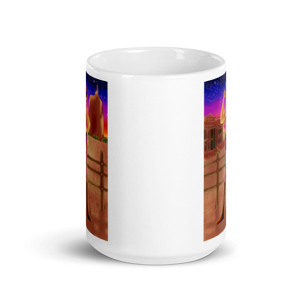 Gay Cowboy At Sunset Mug