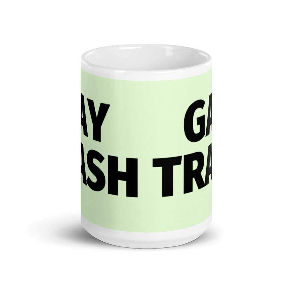 Gay Trash (Black Text) Mug