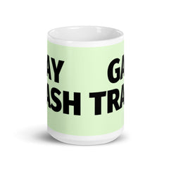 Gay Trash (Black Text) Mug