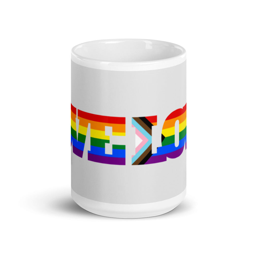 Progress LGBT Love Mug
