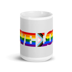 Progress LGBT Love Mug