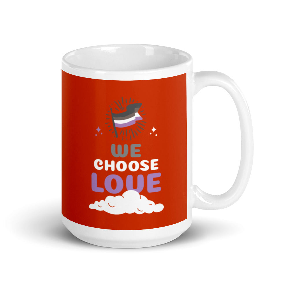 Asexual We Choose Love Mug