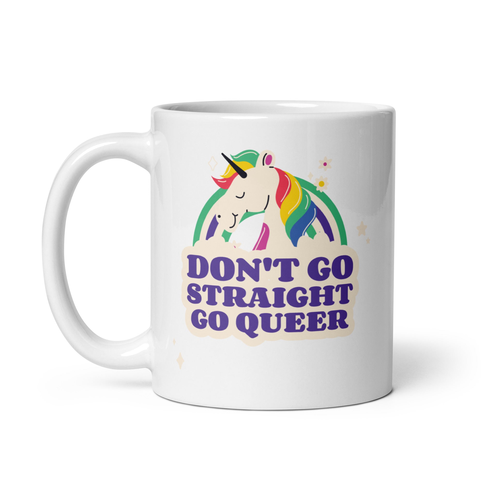 Don't Go Straight Go Queer Mug