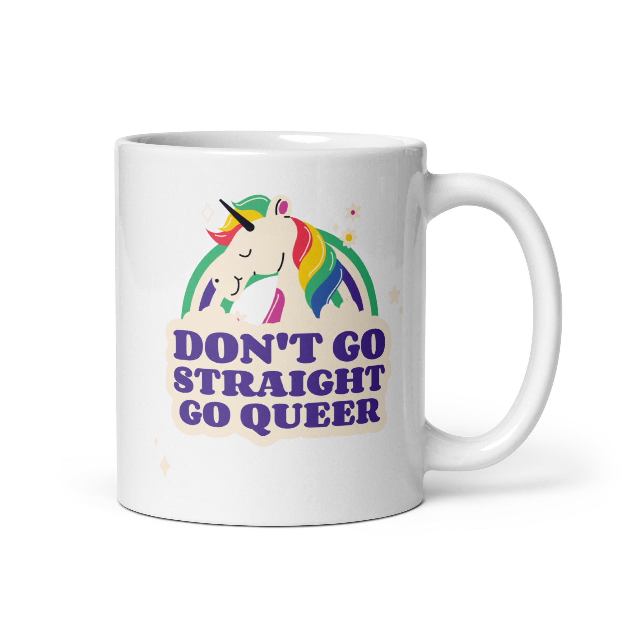 Don't Go Straight Go Queer Mug